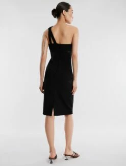 BCBGMAXAZRIA Jordyn One Shoulder Dress 11 BCBGMAXAZRIA Jordyn One Shoulder Dress -Bcbg Shop 4.30 D MX03D02E BLK 4