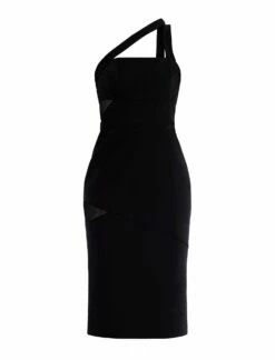 BCBGMAXAZRIA Jordyn One Shoulder Dress 14 BCBGMAXAZRIA Jordyn One Shoulder Dress -Bcbg Shop 4.30 D MX03D02E BLK 8