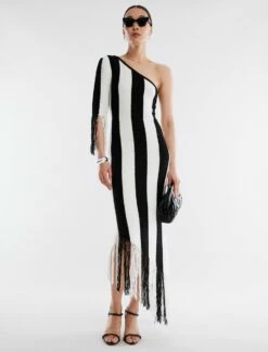 BCBGMAXAZRIA Cassius Fringe Hem Dress -Bcbg Shop 4.30 D XXX50545 969 5