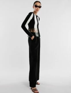 BCBGMAXAZRIA Nico Fringe Crop Top -Bcbg Shop 4.30 T XXX50544 969 3