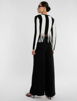 BCBGMAXAZRIA Nico Fringe Crop Top -Bcbg Shop 4.30 T XXX50544 969 4