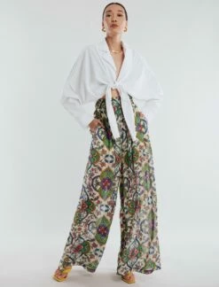 BCBGMAXAZRIA Oversized Wide-Leg Trouser -Bcbg Shop 5.30 B XXX20567 343 5