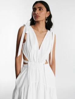 BCBGMAXAZRIA Saint Midi Dress -Bcbg Shop 5.30 D 2X03D30E WHT 2