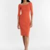 BCBGMAXAZRIA Dexter Off-The-Shoulder Midi Dress -Bcbg Shop 5.30 D 2XX3S13E GIN 1