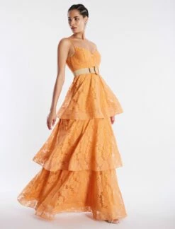 BCBGMAXAZRIA Brianna Tiered Gown -Bcbg Shop 5.30 D AGM60593 704 3