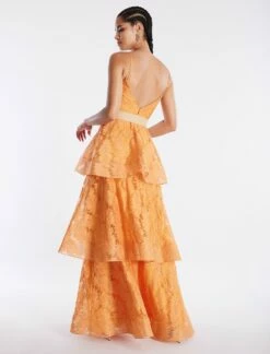 BCBGMAXAZRIA Brianna Tiered Gown -Bcbg Shop 5.30 D AGM60593 704 4