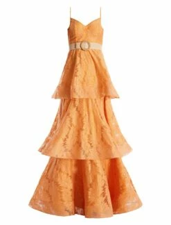 BCBGMAXAZRIA Brianna Tiered Gown -Bcbg Shop 5.30 D AGM60593 704 8