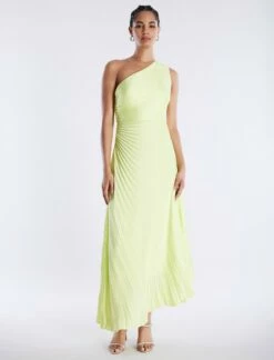 Front Page 28 BCBGMAXAZRIA Acacia One Shoulder Satin Gown