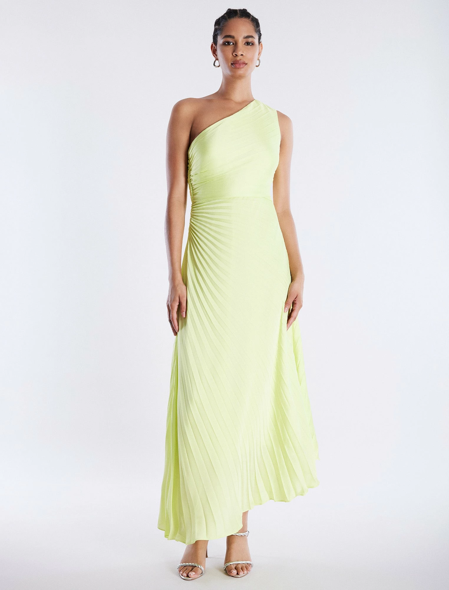 BCBGMAXAZRIA Acacia One Shoulder Satin Gown 3 BCBGMAXAZRIA Acacia One Shoulder Satin Gown
