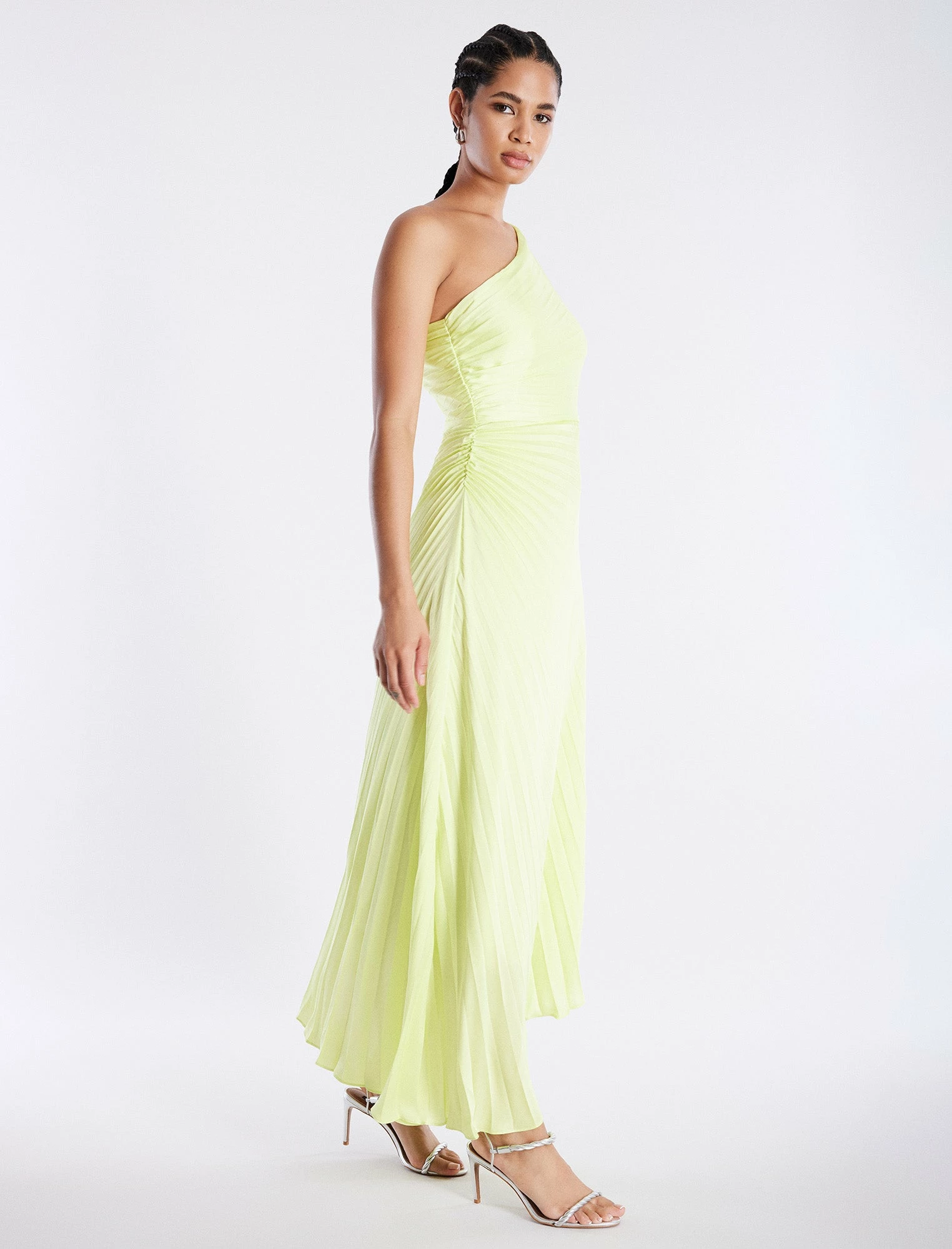 BCBGMAXAZRIA Acacia One Shoulder Satin Gown 5 BCBGMAXAZRIA Acacia One Shoulder Satin Gown - Image 3