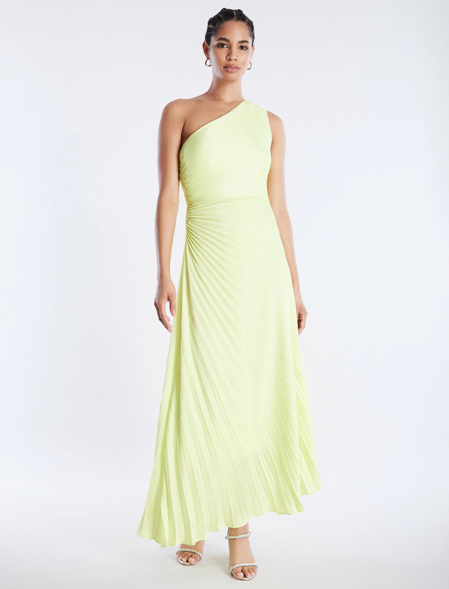 BCBGMAXAZRIA Acacia One Shoulder Satin Gown 7 BCBGMAXAZRIA Acacia One Shoulder Satin Gown - Image 5