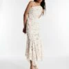 BCBGMAXAZRIA Alabama One Shoulder Lace Ruffle Gown -Bcbg Shop 5.30 D MX03D32E NAT 1