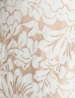 BCBGMAXAZRIA Alabama One Shoulder Lace Ruffle Gown -Bcbg Shop 5.30 D MX03D32E NAT 7