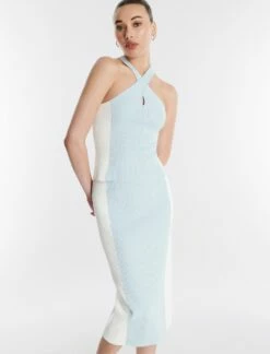 BCBGMAXAZRIA Jett Crossover Halter Top -Bcbg Shop 5.30 T 2XX3S08E HBE 3