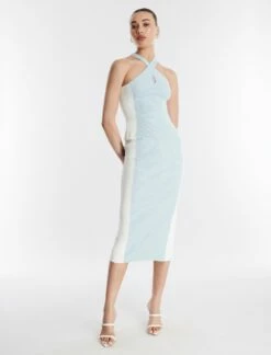 BCBGMAXAZRIA Jett Crossover Halter Top -Bcbg Shop 5.30 T 2XX3S08E HBE 5