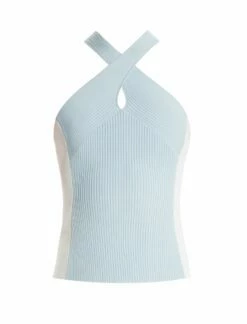 BCBGMAXAZRIA Jett Crossover Halter Top -Bcbg Shop 5.30 T 2XX3S08E HBE 8