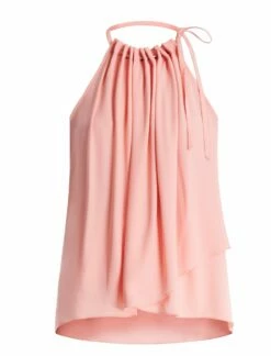 BCBGMAXAZRIA Neck Tie Halter Top -Bcbg Shop 5.30 T 2XX3T32E PCH 8