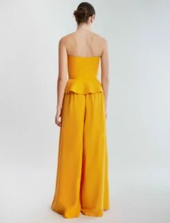 BCBGMAXAZRIA Dakota Linen Peplum Top -Bcbg Shop 5.30 T AGS10573 704 4