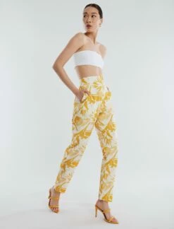 BCBGMAXAZRIA Madison Taffeta Slim Trouser -Bcbg Shop 530 B AGW20583 705 3