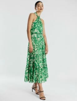 BCBGMAXAZRIA Adrianna Halter Midi Dress 13 BCBGMAXAZRIA Adrianna Halter Midi Dress -Bcbg Shop 7.30 D 2Y05D47E LEA 3