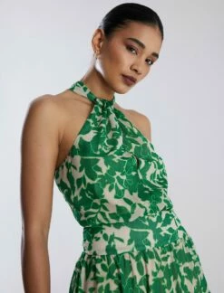 BCBGMAXAZRIA Adrianna Halter Midi Dress 16 BCBGMAXAZRIA Adrianna Halter Midi Dress -Bcbg Shop 7.30 D 2Y05D47E LEA 6