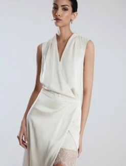 BCBGMAXAZRIA Kora Wrap Midi Dress -Bcbg Shop 7.30 D 2Y05D80E SS3 6