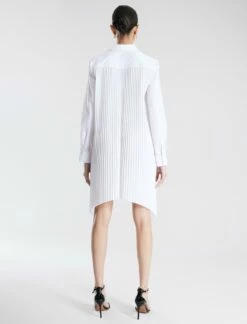 BCBGMAXAZRIA Delphi Handkerchief Hem Dress -Bcbg Shop 7.30 D 2YX5D59E WHT 4