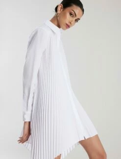 BCBGMAXAZRIA Delphi Handkerchief Hem Dress -Bcbg Shop 7.30 D 2YX5D59E WHT 6