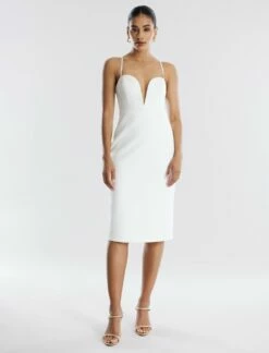 BCBGMAXAZRIA Kynlee Bodycon Midi Dress