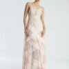 BCBGMAXAZRIA Isla Beaded Illusion Ruffle Gown -Bcbg Shop 7.30 D MY05D07E PNK 1