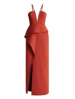 BCBGMAXAZRIA Daphne Peplum Gown -Bcbg Shop 7.30 D MY05D10E R9C 8
