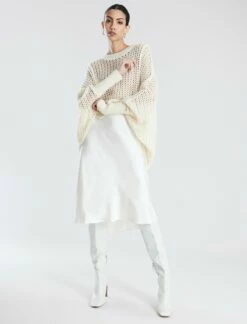 BCBGMAXAZRIA Open Knit High-Low Cocoon Sweater -Bcbg Shop 7.30 T 2YX5S38E SS3 5