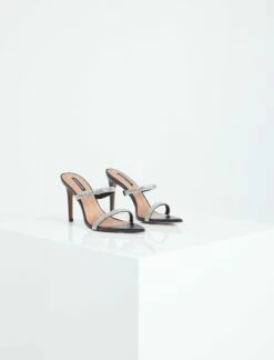 BCBGMAXAZRIA Duponi Sparkle Sandal Heel
