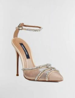 Front Page 9 BCBGMAXAZRIA Navino Sparkle Mesh Pump Heel