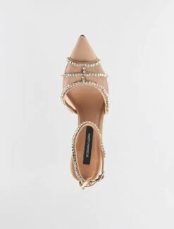 BCBGMAXAZRIA Navino Sparkle Mesh Pump Heel -Bcbg Shop MX2NAV28 5