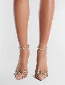 BCBGMAXAZRIA Navino Sparkle Mesh Pump Heel -Bcbg Shop MX2NAV28 8